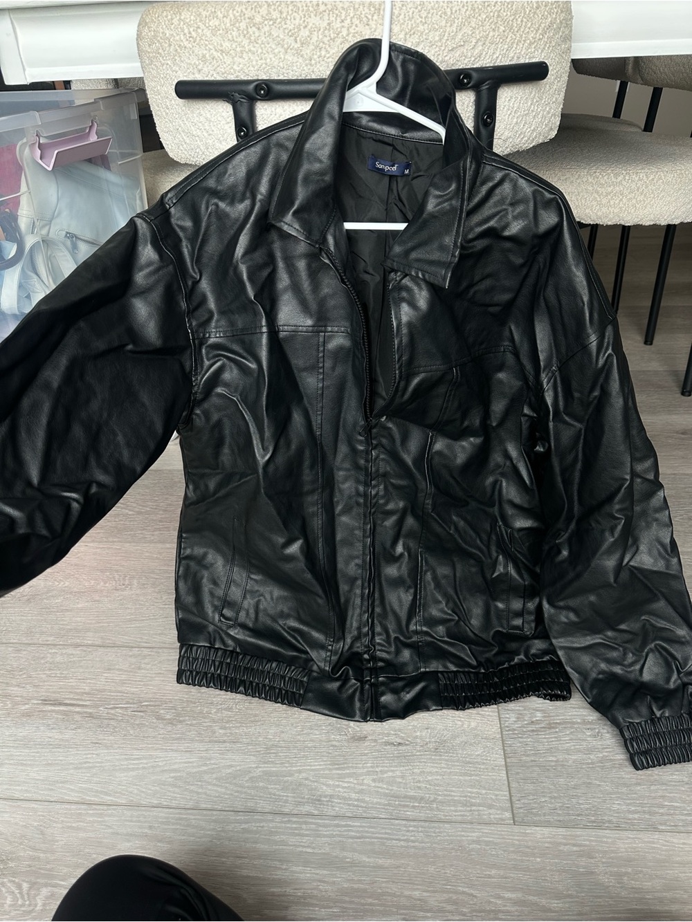Black Faux Leather Jacket